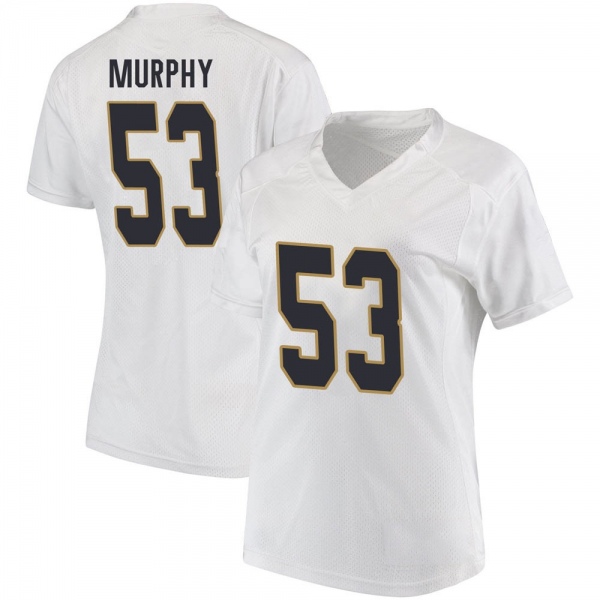 Quinn Murphy Notre Dame Fighting Irish NCAA Women's #53 White Replica College Stitched Football Jersey KIX4855PW